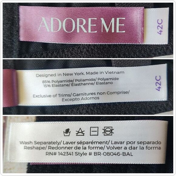 Adore Me Andrelisa contour balconette bra style 08046 42C - Picture 5 of 5